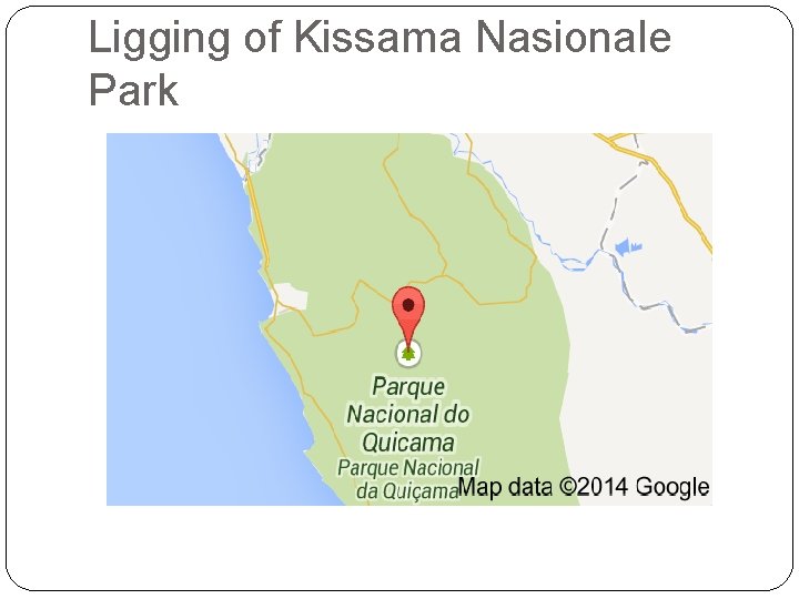 Ligging of Kissama Nasionale Park 