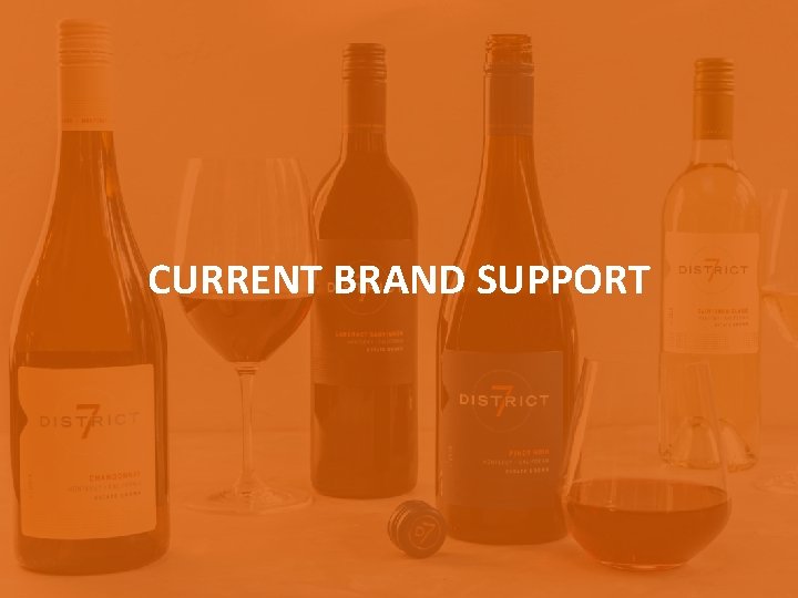 CURRENT BRAND SUPPORT BRINGING PEOPLE together TO ENJOY AND SAVOR life. 