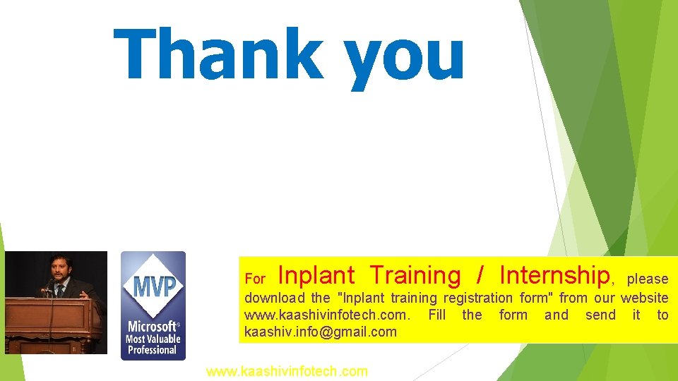 Thank you Inplant Training / Internship For , please download the "Inplant training registration