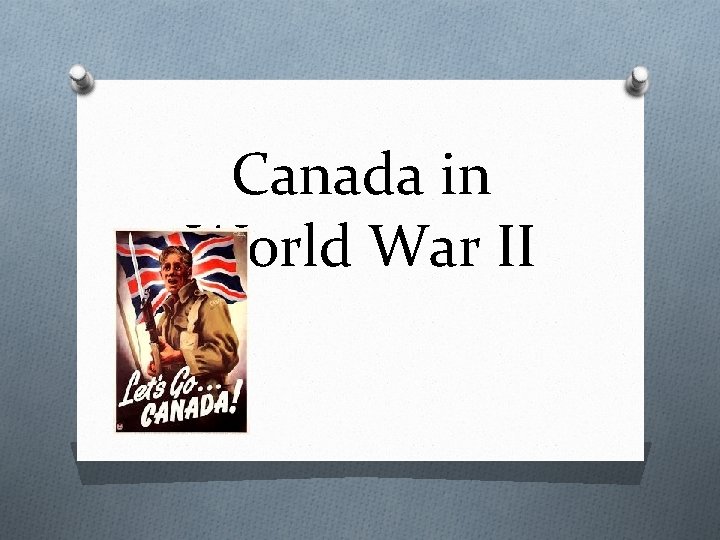 Canada in World War II 