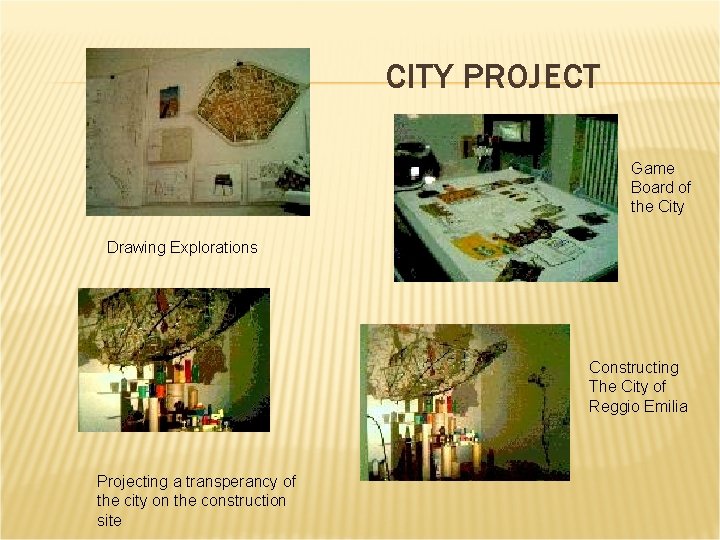 CITY PROJECT Game Board of the City Drawing Explorations Constructing The City of Reggio