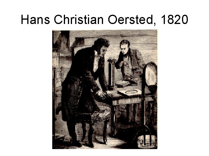 Hans Christian Oersted, 1820 