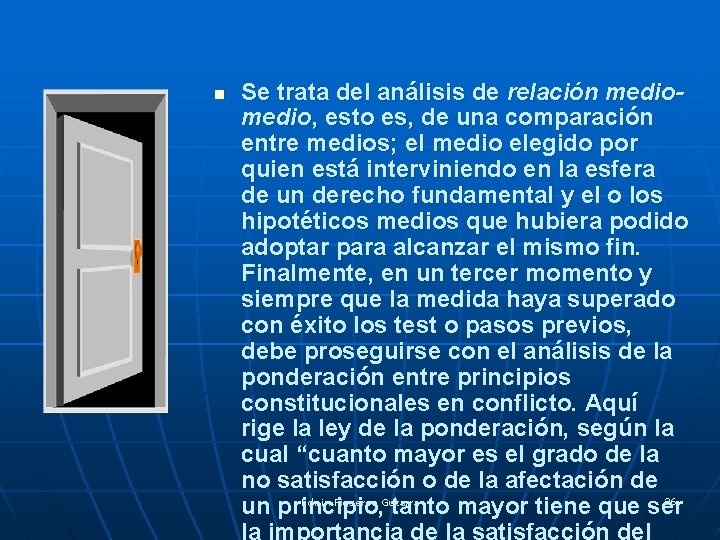 n Se trata del análisis de relación medio, esto es, de una comparación entre