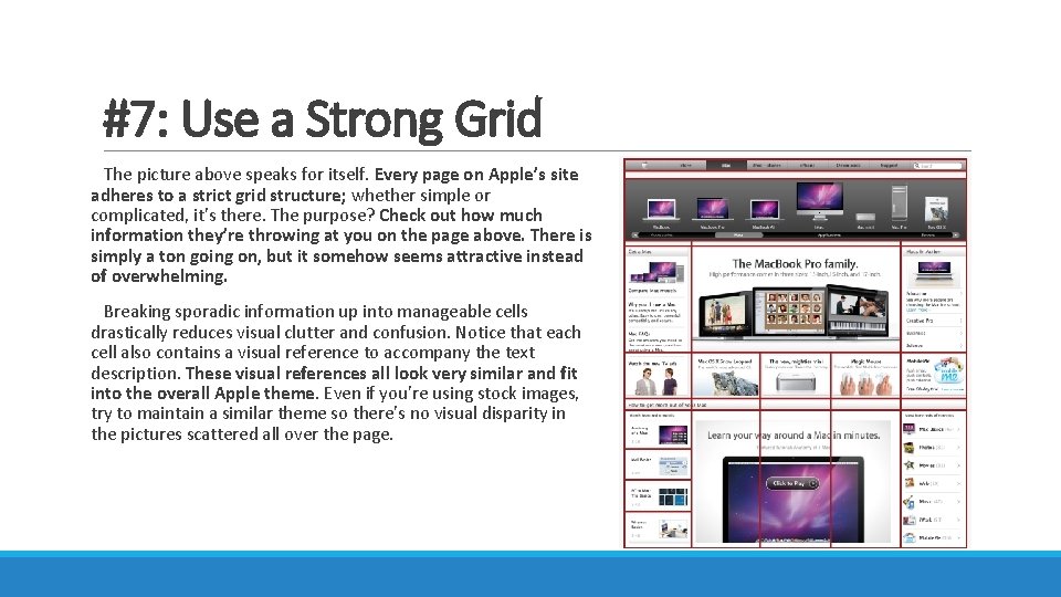#7: Use a Strong Grid The picture above speaks for itself. Every page on