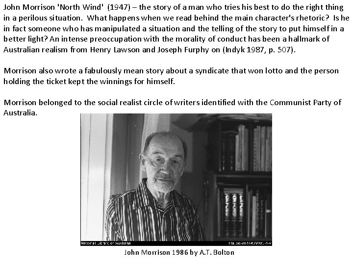 John Morrison 'North Wind' (1947) – the story of a man who tries his