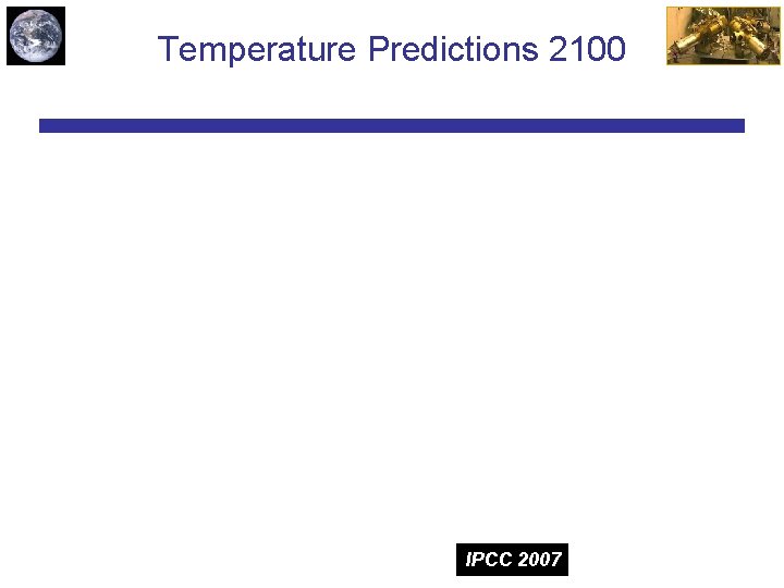 Temperature Predictions 2100 IPCC 2007 