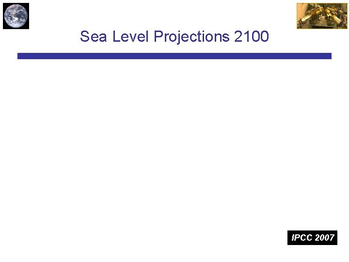 Sea Level Projections 2100 IPCC 2007 