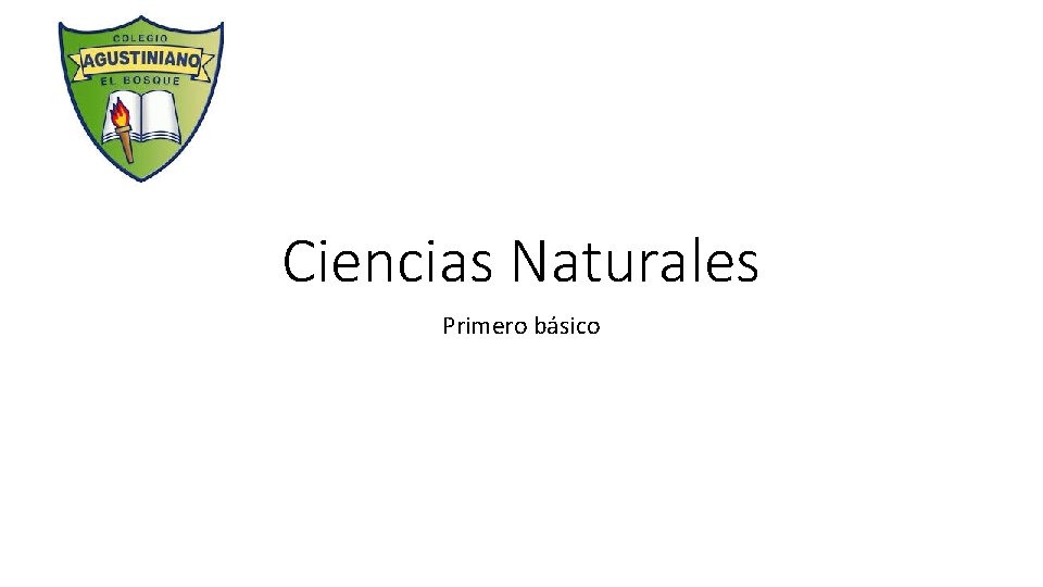 Ciencias Naturales Primero básico 