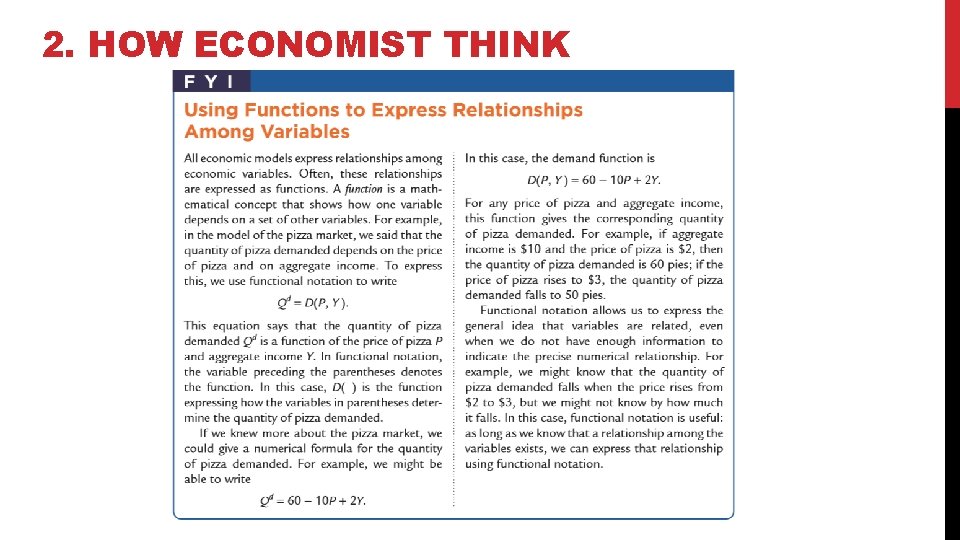 2. HOW ECONOMIST THINK 