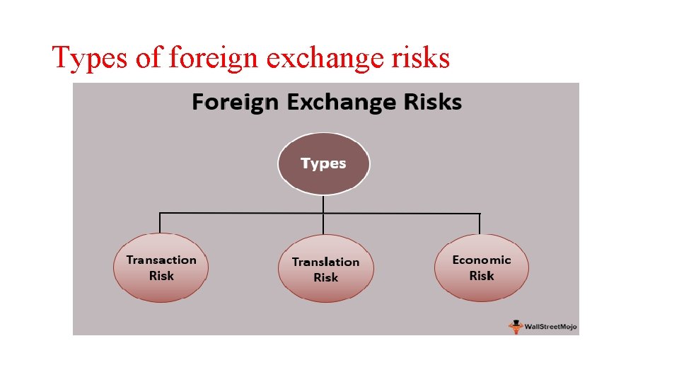 Types of foreign exchange risks 