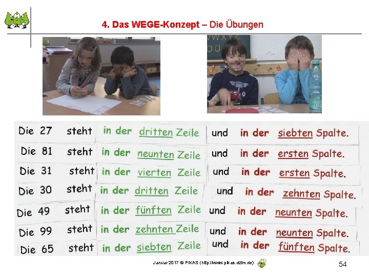 4. Das WEGE-Konzept – Die Übungen Ali und Melih sortieren die Aufgaben nach ihren