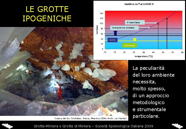 LE GROTTE IPOGENICHE H-max Naica Cueva de los cristales morte sofferenza Cueva de los