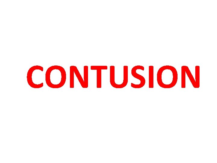 CONTUSION 