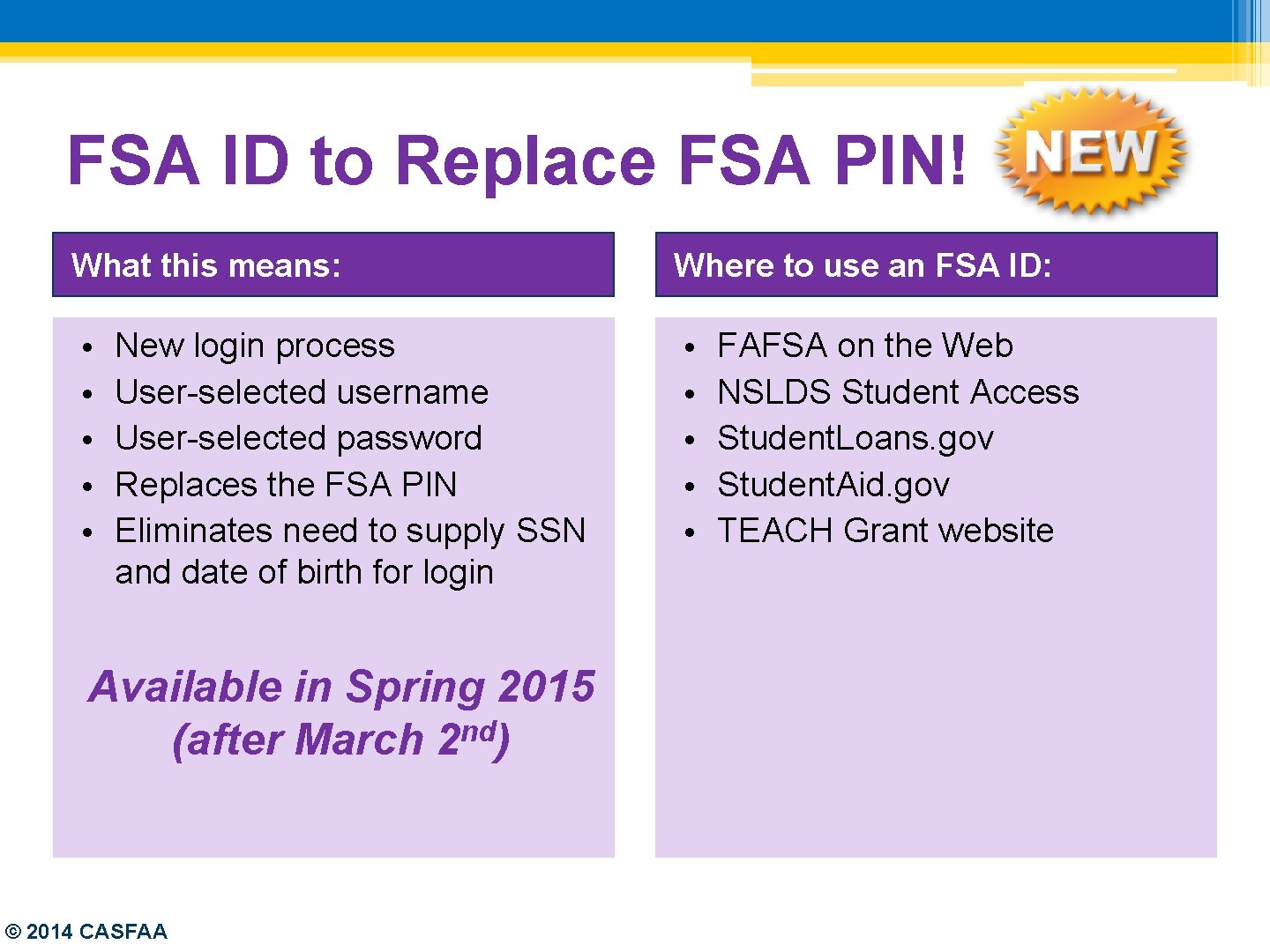 FSA ID to Replace FSA PIN! What this means: Where to use an FSA
