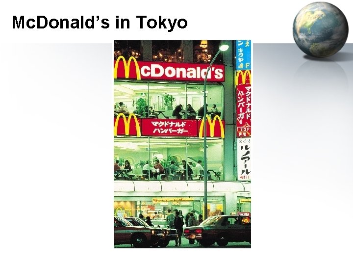 Mc. Donald’s in Tokyo 