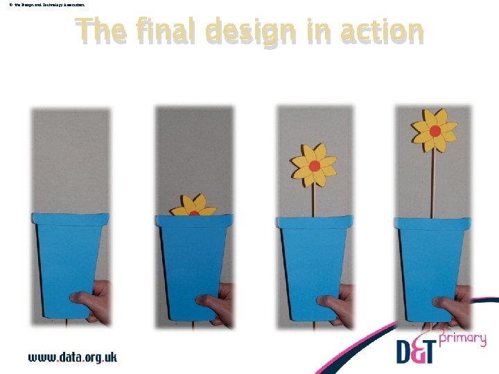 © the Design and Technology Association The final design in action 