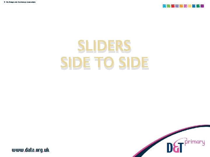 © the Design and Technology Association SLIDERS SIDE TO SIDE Cutting a slot for