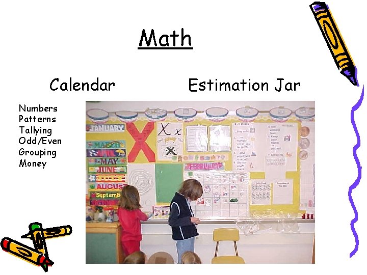 Math Calendar Numbers Patterns Tallying Odd/Even Grouping Money Estimation Jar 