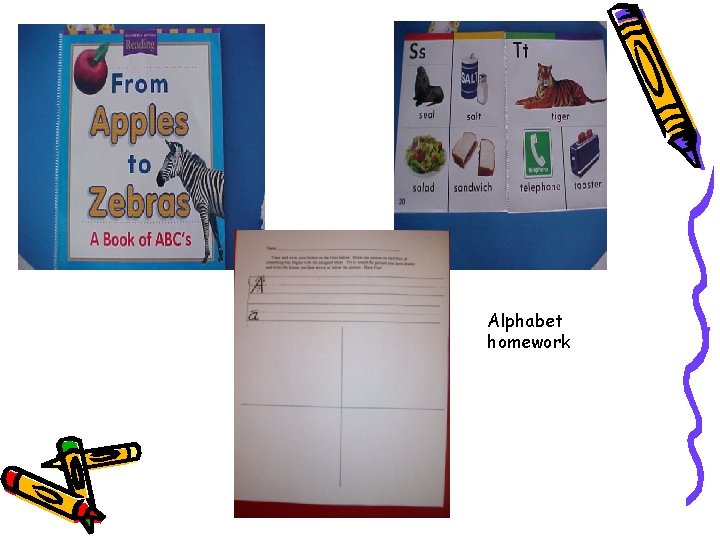 Alphabet homework 