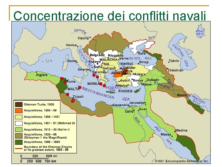 Concentrazione dei conflitti navali 