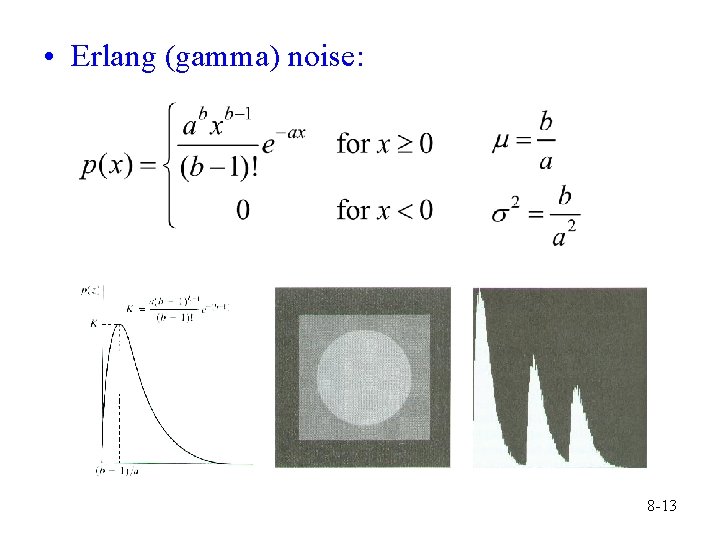  • Erlang (gamma) noise: 8 -13 