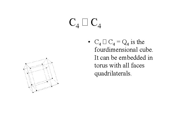 C 4 � C 4 • C 4 � C 4 = Q 4