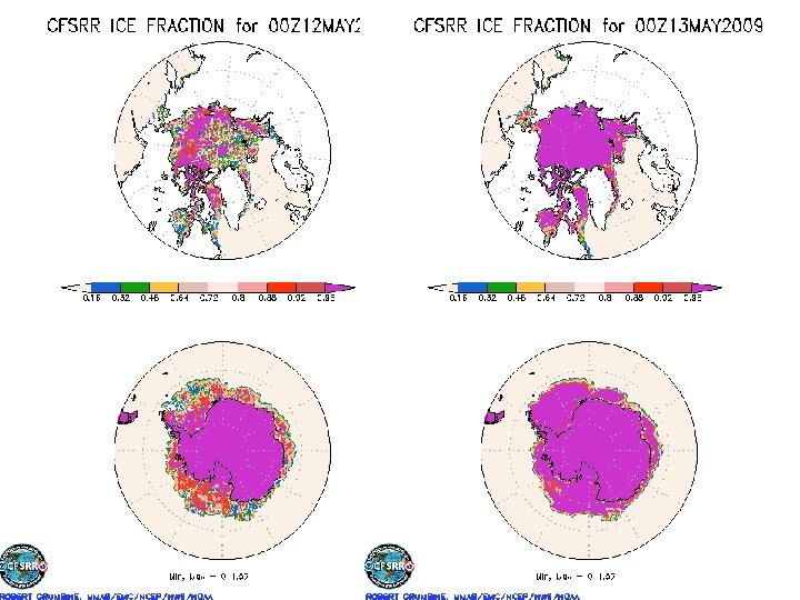 May 2009 Sea-Ice in CFSRR Climate Meeting: 9/2/2009 44 