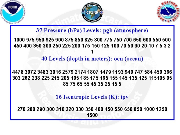 37 Pressure (h. Pa) Levels: pgb (atmosphere) 1000 975 950 925 900 875 850