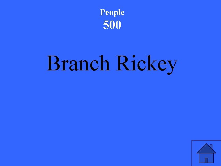 People 500 Branch Rickey 