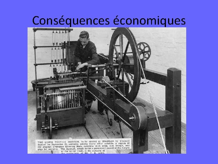 Conséquences économiques 