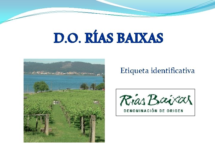 D. O. RÍAS BAIXAS Etiqueta identificativa 