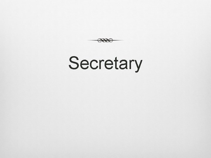 Secretary 