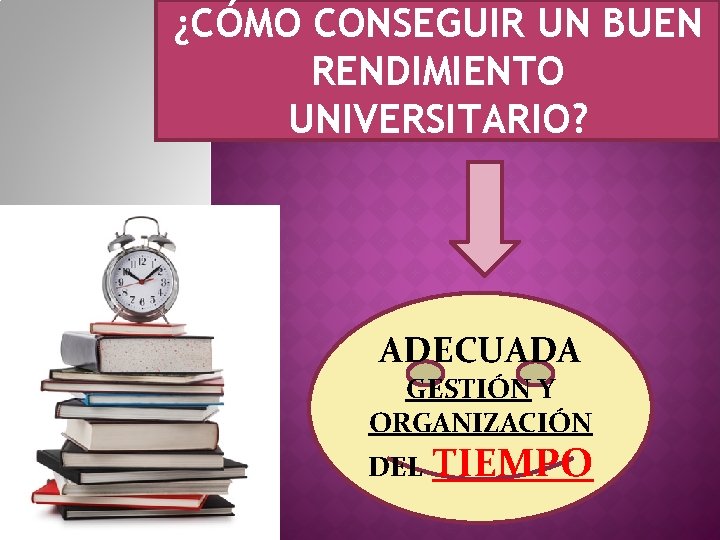 ¿CÓMO CONSEGUIR UN BUEN RENDIMIENTO UNIVERSITARIO? ADECUADA GESTIÓN Y ORGANIZACIÓN DEL TIEMPO 