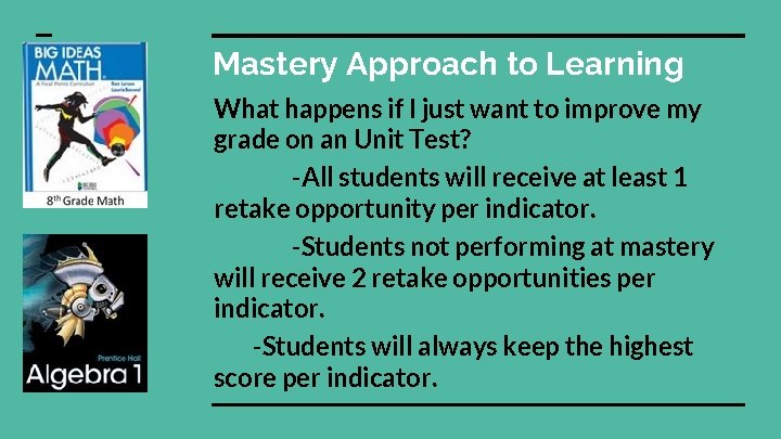 Mastery Approach to Learning What happens if I just want to improve my grade Mastery Approach to Learning What happens if I just want to improve my grade