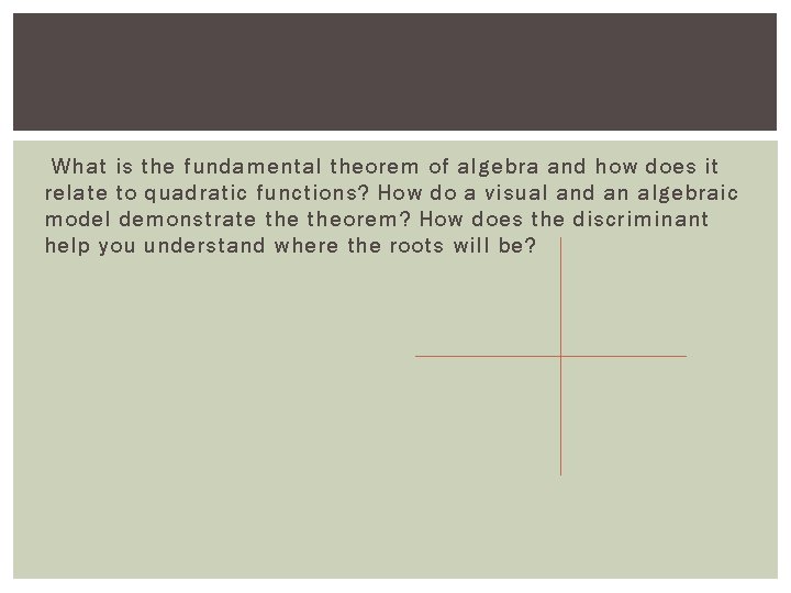 What is the fundamental theorem of algebra and how does it relate to quadratic