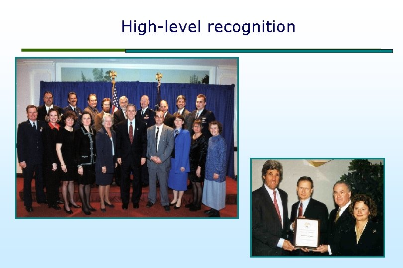 High-level recognition 