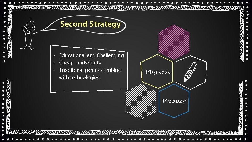 Second Strategy • Educational and Challenging • Cheap units/parts • Traditional games combine with