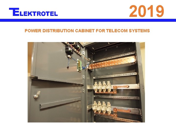 2019 POWER DISTRIBUTION CABINET FOR TELECOM SYSTEMS 