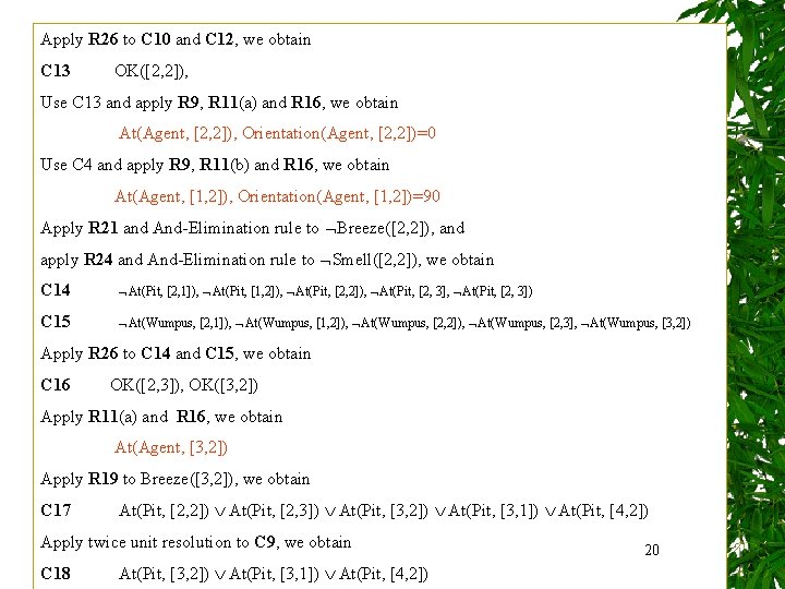 Apply R 26 to C 10 and C 12, we obtain C 13 OK([2,