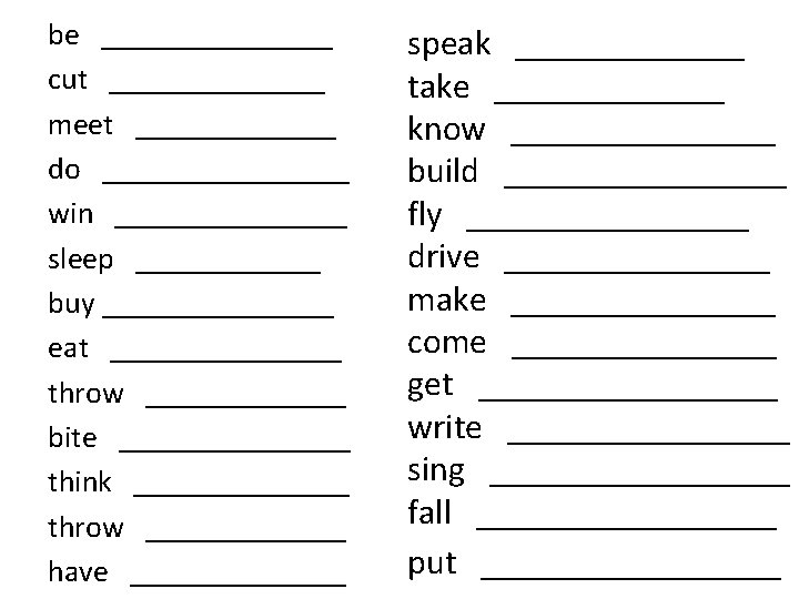 Present SimplePresent Continuous 1 Every Monday Sally drive