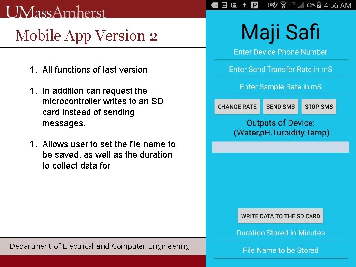 Mobile App Version 2 1. All functions of last version 1. In addition can