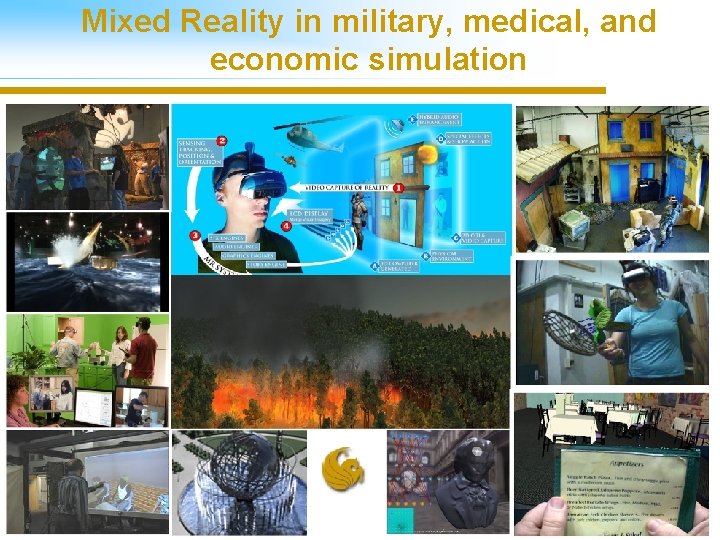 Mixed Reality in military, medical, and economic simulation 