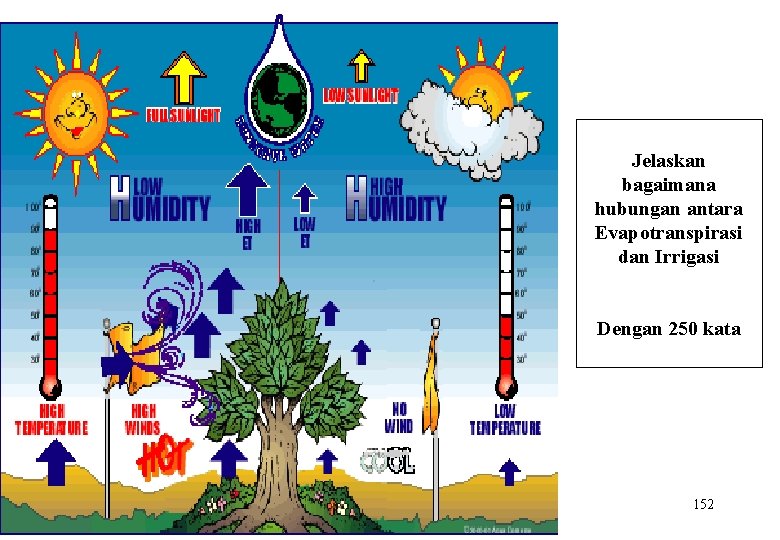Jelaskan bagaimana hubungan antara Evapotranspirasi dan Irrigasi Dengan 250 kata 152 