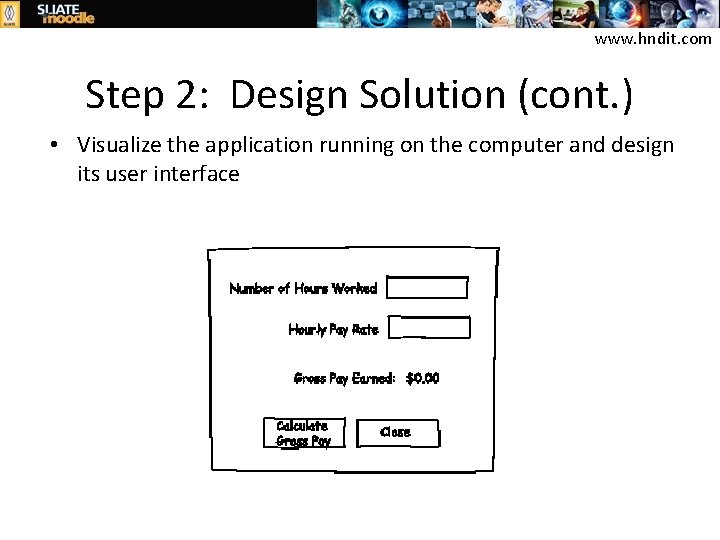 www. hndit. com Step 2: Design Solution (cont. ) • Visualize the application running