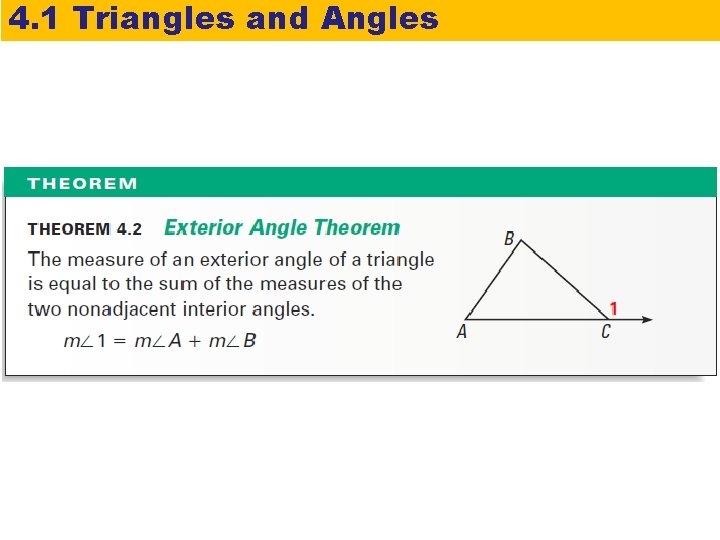 4. 1 Triangles and Angles 