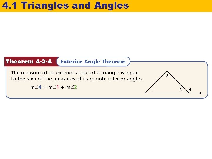 4. 1 Triangles and Angles 
