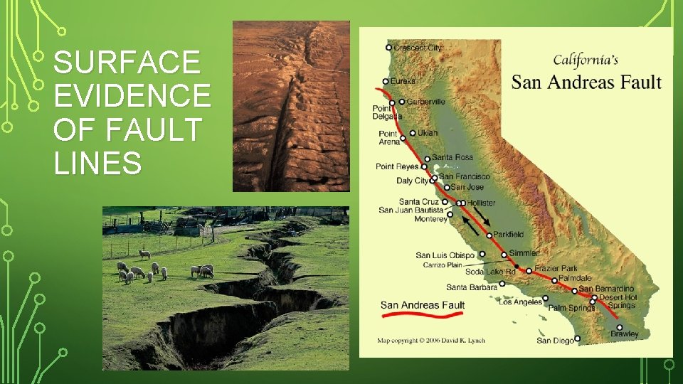 SURFACE EVIDENCE OF FAULT LINES 