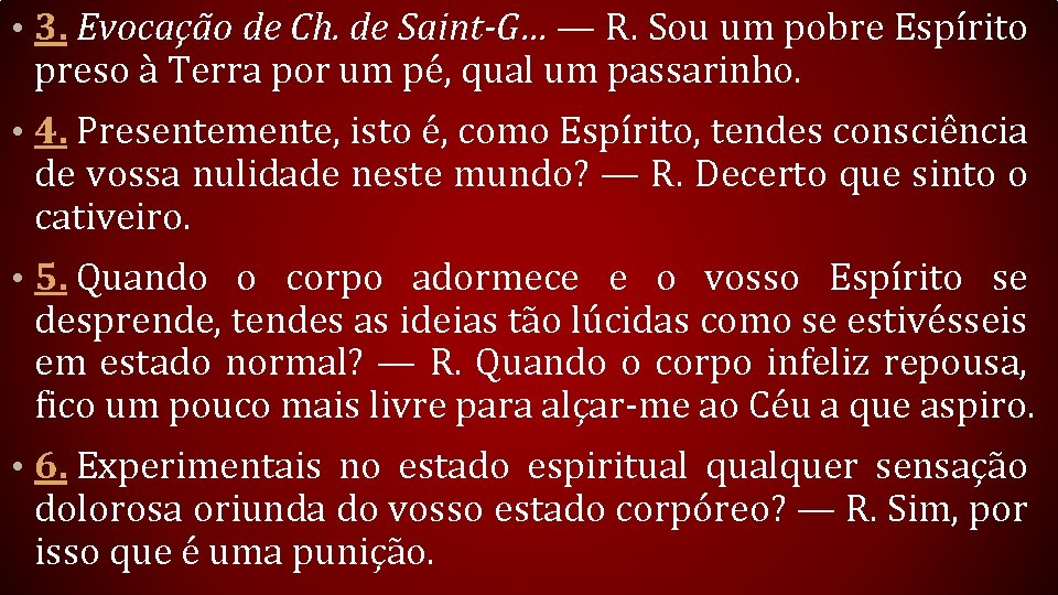  • 3. Evocação de Ch. de Saint-G… — R. Sou um pobre Espírito