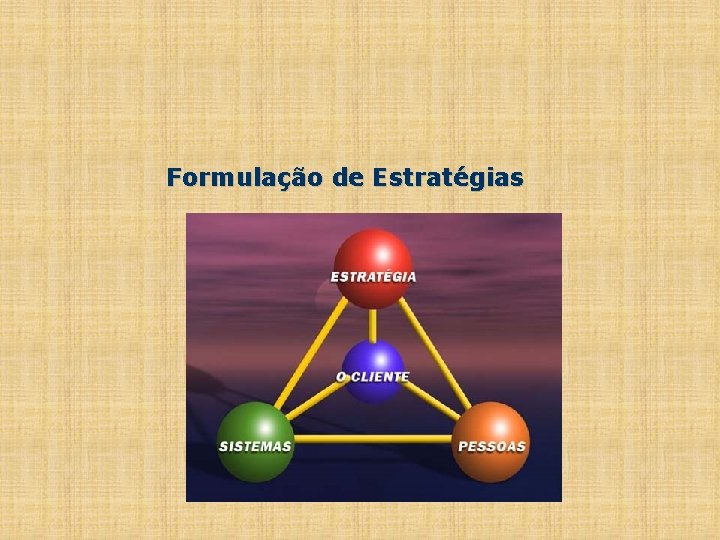 Formulação de Estratégias 