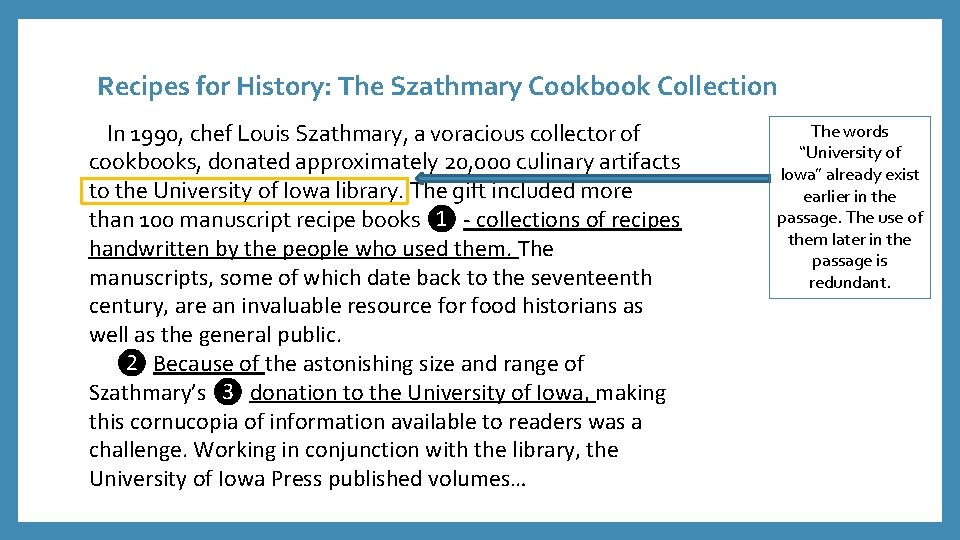 Recipes for History: The Szathmary Cookbook Collection In 1990, chef Louis Szathmary, a voracious